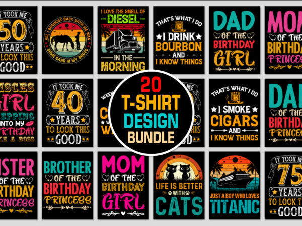 T-shirt design bundle