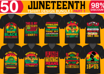 juneteenth mega t-shirt design bundle – part 2