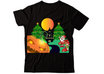 Halloween illustration T-shirt Design