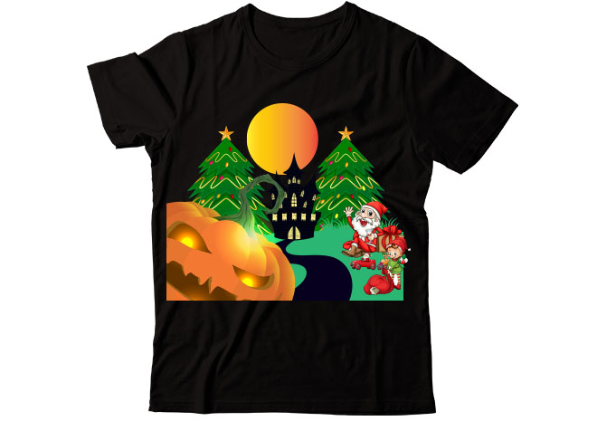 Halloween illustration T-shirt Design