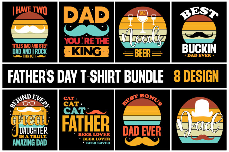 Father's Day T-shirt Design Bundle,Father's Day SVG Bundle 50 designs, Funny dad svg, Dad svg bundle, dad svg, father's day shirt svg,Father's Day SVG, Father's Day Layered SVG, Father's Day