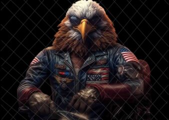 American Bald Eagle Mullet 4th Of July Png, Eagle 4th Of July Png, American Eagle USA Patriotic Png, Eagle Patriotic Day Png