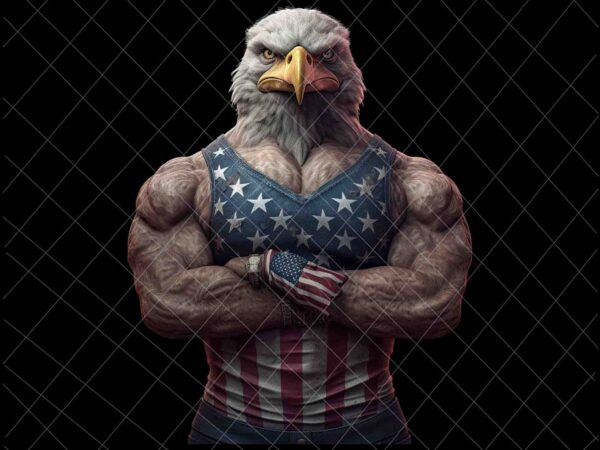 American bald eagle mullet 4th of july png, american eagle gymer png, eagle 4th of july png, american eagle usa patriotic png, eagle patriotic day png t shirt vector