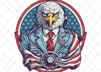 American Bald Eagle Mullet 4th Of July Png, American Eagle Doctor Png, Eagle 4th Of July Doctor Png, American Eagle USA Patriotic Doctor Png, Eagle Patriotic Day Png t shirt vector