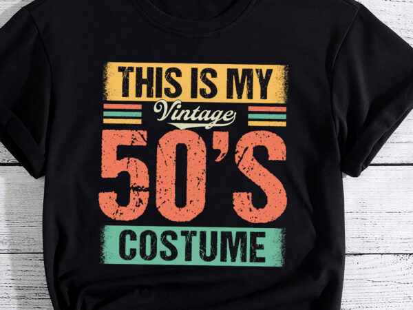 Vintage 50s costume 50_s outfit 1950s fashion 50 theme party pc t shirt vector art
