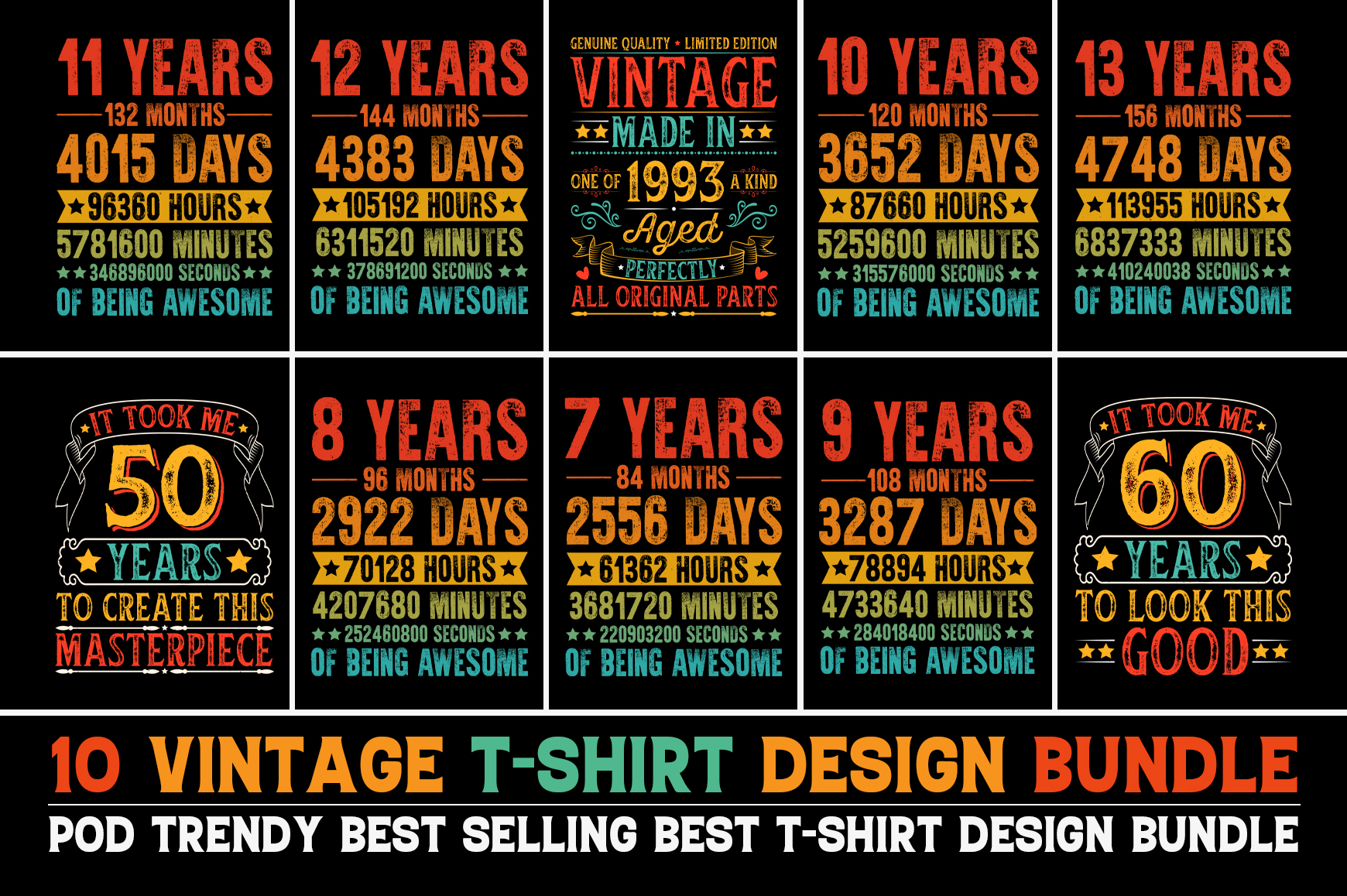 12nd Birthday Vintage 12 Years Old Retro 144 Sticker