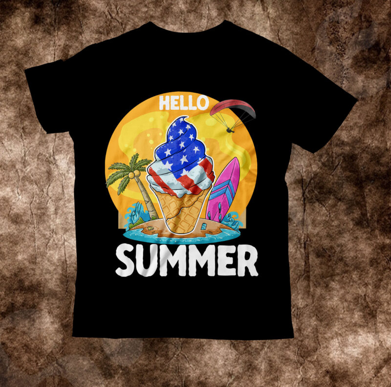 Hello Summer T-Shirt Design, Hello Summer Vector T-Shirt Deesign on Sale , Summer T-Shirt Design, Summer Vector T-Shirt Design, vector for t-shirt bundle , Hello Summer T-Shirt Design, Hello Summer