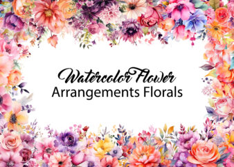 Watercolor Flower Arrangements Florals