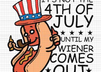 It’s Not The 4th Of July Until My Wiener Come Out Svg, Funny Hotdog Svg, Hotdog 4th Of July Svg, 4th Of July Svg