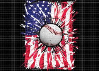 4th Of July Baseball USA American Flag Patriotic Png, 4th Of July Baseball Flag Png, 4th Of July Png
