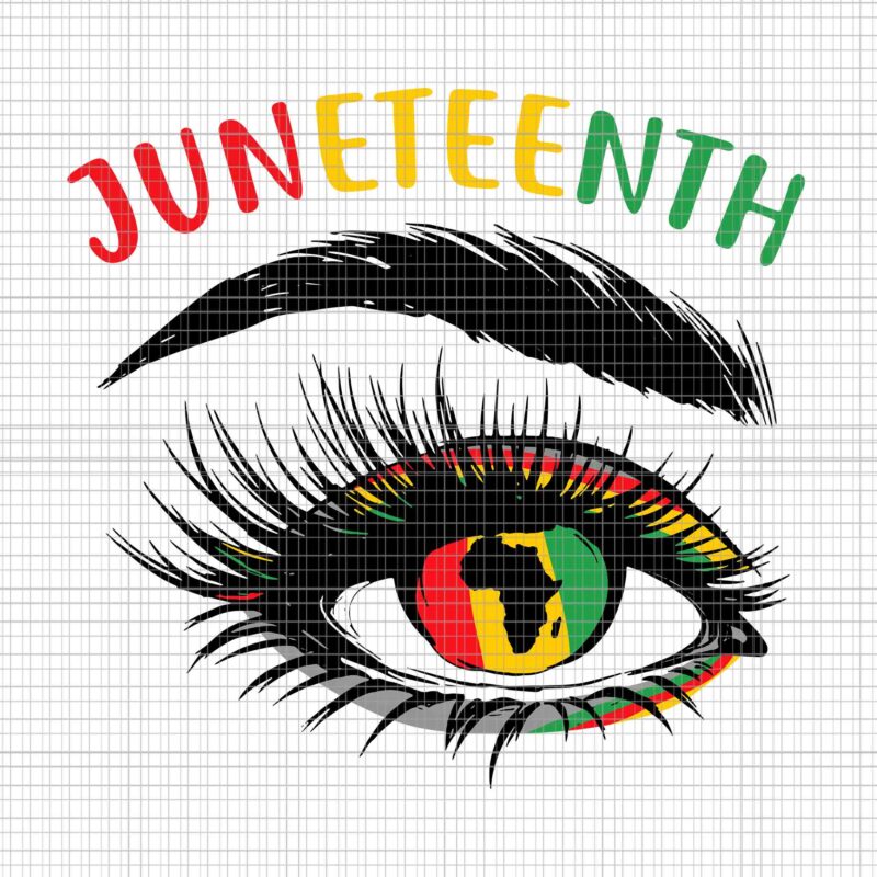 Juneteenth Eye Svg, Women Juneteenth African American Svg, Juneteenth Day Svg, Juneteenth 1865 Svg
