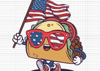 Taco Sunglasses American Flag USA Funny 4th Of July Svg, Taco Sunglasses American Svg, Taco 4th Of July Svg, Flag 4th Of July Svg, 4th Of July Svg t shirt designs for sale