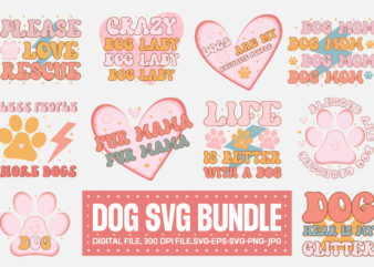 Dog Svg Bundle, Retro Dog Svg Bundle, Dog Lover svg, Dog Mam,Birthday Dog svg, Dog Birthday svg, Dog Bandana svg, Dog svg Bundle, Dog Quote svg, Dog Bundle svg, Animal t shirt vector illustration