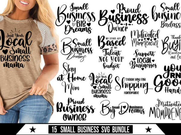 Small business svg bundle t shirt template vector