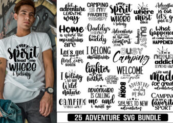 Camping Svg Bundle, Adventure SVG Bundle