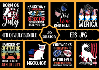 4th of July SVG Bundle, July 4th SVG, Fourth of July svg, America svg, USA Flag svg, Patriotic, Independence Day Shirt, Cut File Cricut