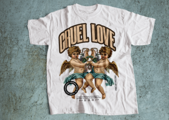 cruel love streetwear t-shirts design