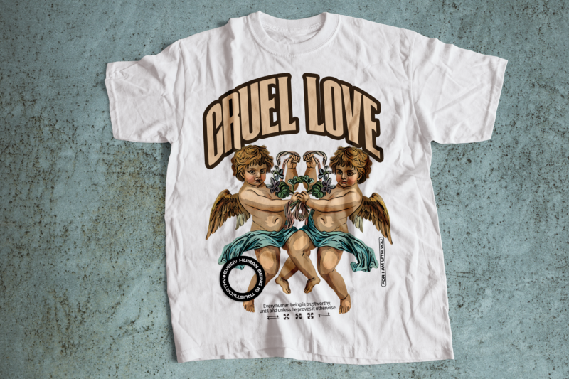 cruel love streetwear t-shirts design