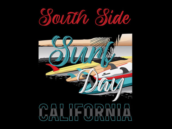 South side t shirt template vector