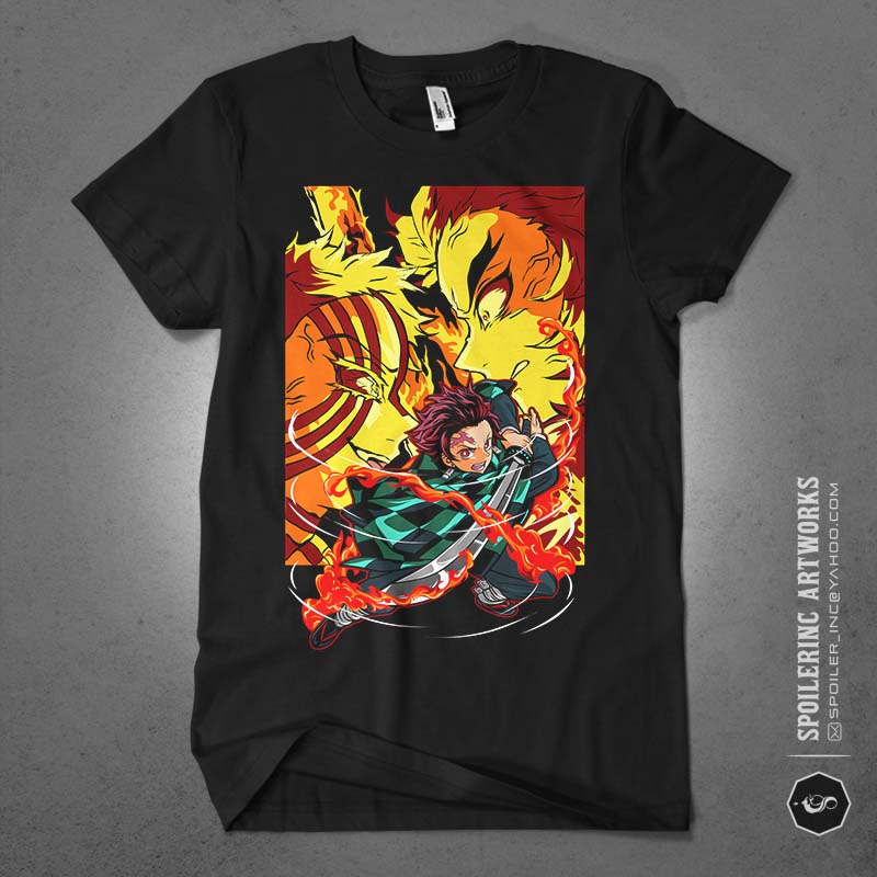 populer anime lover tshirt design bundle illustration part 3