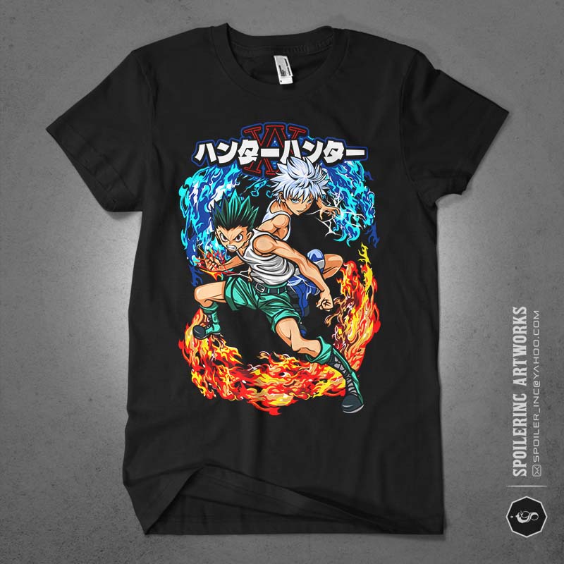 populer anime lover tshirt design bundle illustration part 3