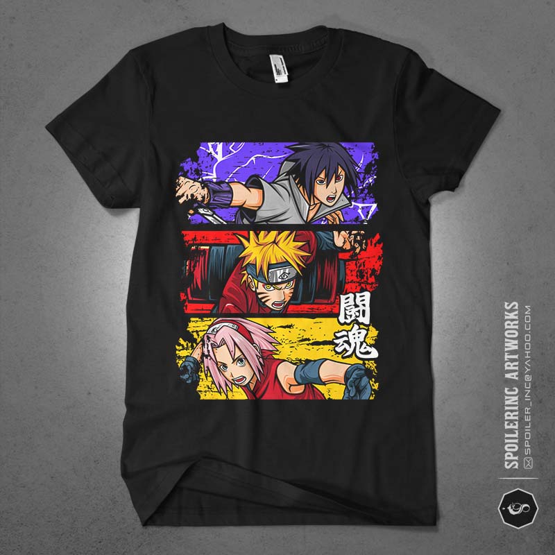 populer anime lover tshirt design bundle illustration part 1 - Buy t ...