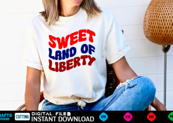 Sweet land of liberty retro design 4th of july pattern, 4th of july cute, 4th of july trendy, 4th of july fun, 4th of july happy, 4th of july pretty,