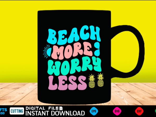 Beach more worry less svg retro design summer retro svg bundle, retro summer svg bundle, groovy summer svg, retro beach svg, groovy beach bundle, summer svg bundle, retro summer svg,