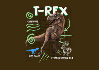T-Rex Dinosaur t shirt designs for sale