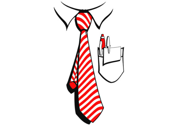 Shirt with tie boss t shirt template vector