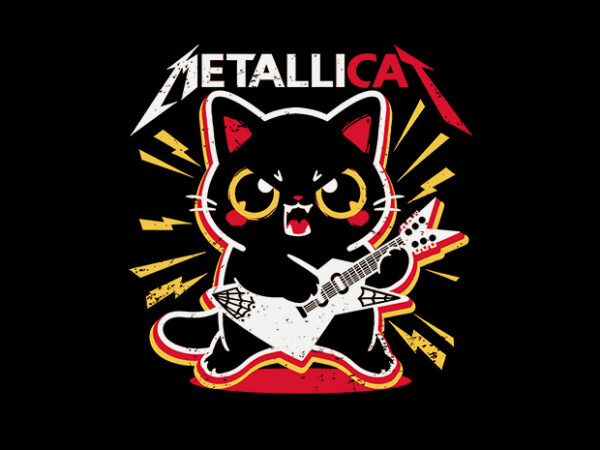 Metallicat t shirt designs for sale