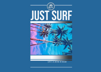 Just Surf vector clipart
