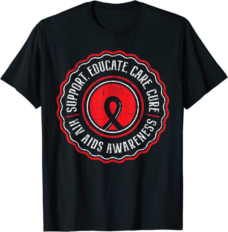 15 World AIDS Day Shirt Designs Bundle For Commercial Use Part 2, World AIDS Day T-shirt, World AIDS Day png file, World AIDS Day digital file, World AIDS Day gift,