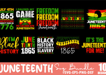 Juneteenth Bundle svg, Freedom Juneteenth,Black Power svg, Black Life, June 19 Svg, 1865 svg,Juneteenth 1865 svg,Cricut svg, Black woman svg, Juneteenth Cut File