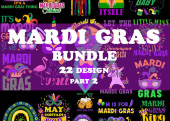 Mardi Gras Bundle Part 2, Festival SVG, Digital Download t shirt designs for sale