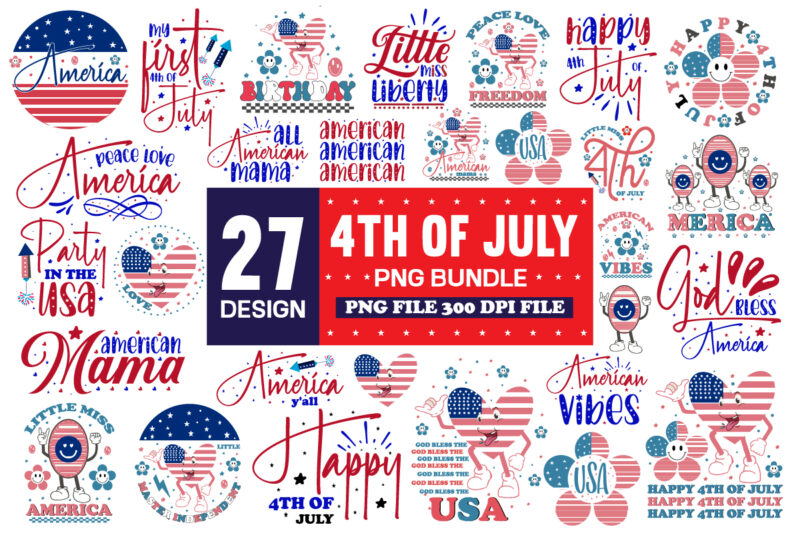 4th Of July SVG Bundle - 27Design 4th Of July Bundle,4th of July SVG Bundle, July 4th SVG, Fourth of July svg, America svg, USA Flag svg, Patriotic, Independence Day