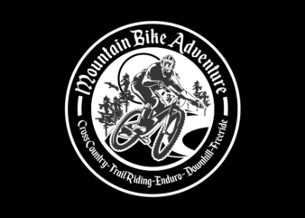 mountain bike adventure t shirt designs for sale