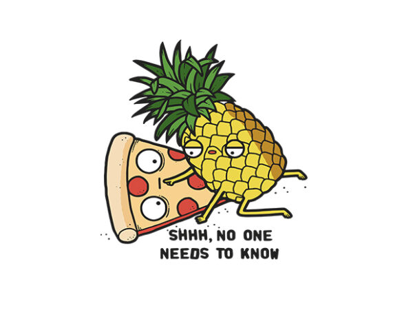 Pizza love t shirt illustration