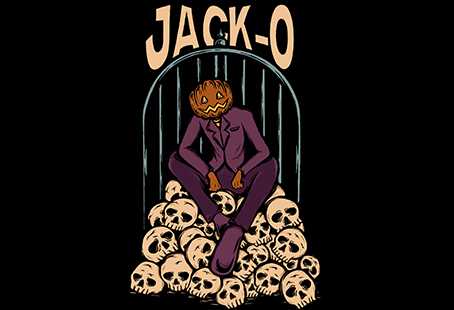 Halloween jack-o pumpkin graphic t shirt