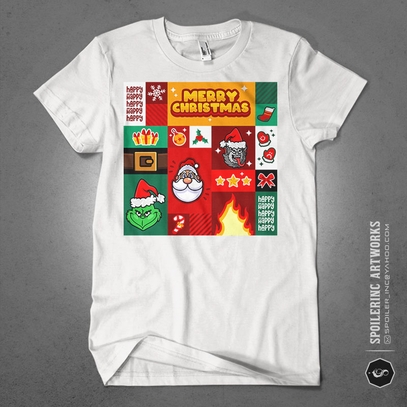 30 X-MAS tshirt design bundles vol.2 populer santa illustration