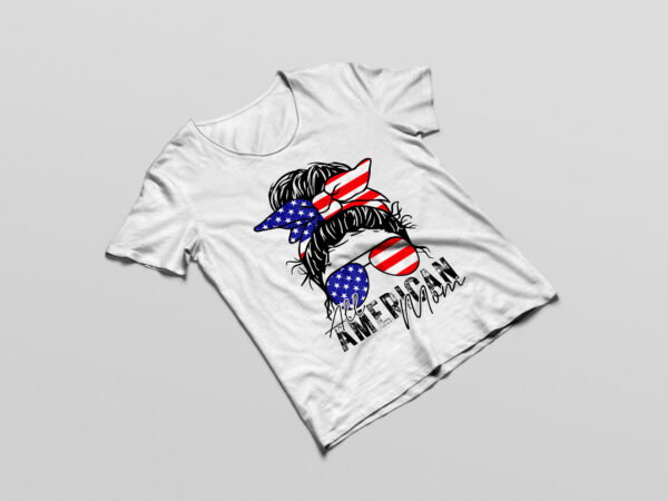 All american mom 4th of july family matching sunglasses t-shirt design png