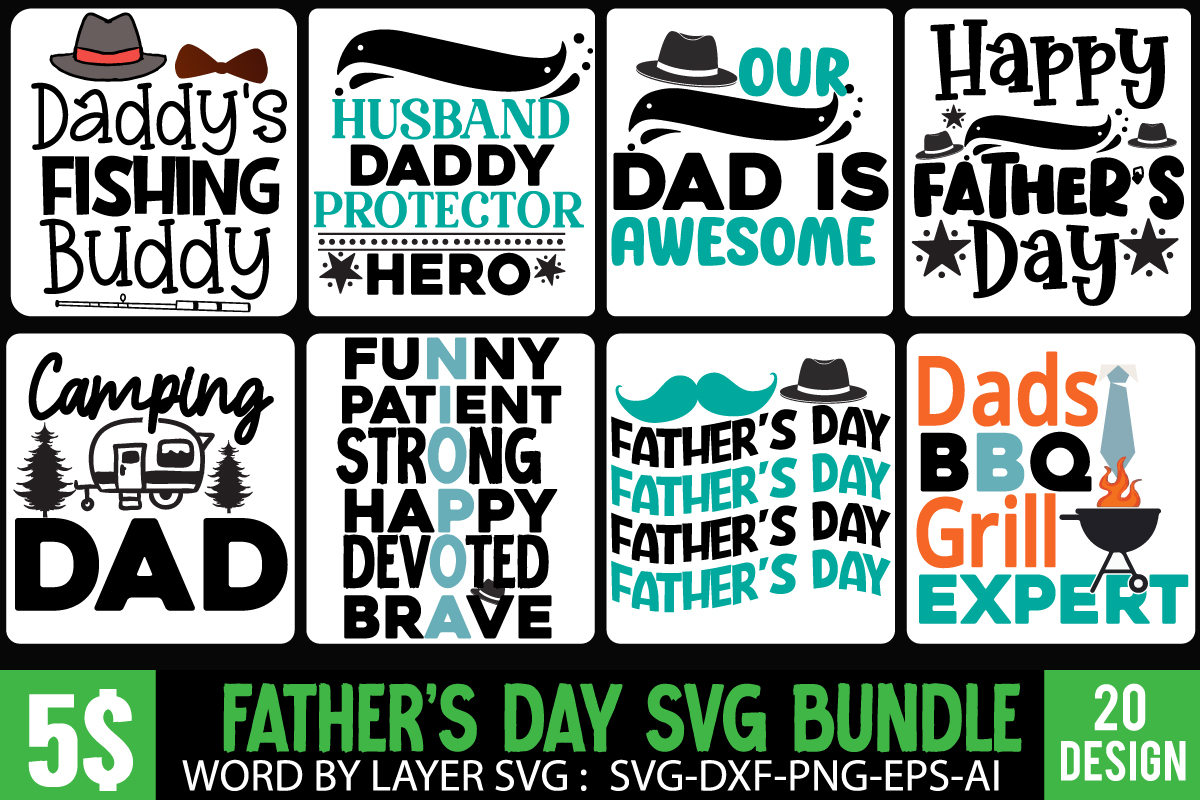 Father's Day T-Shirt Design mega Bundle,Best Dad T-Shirt Design Bundle ...