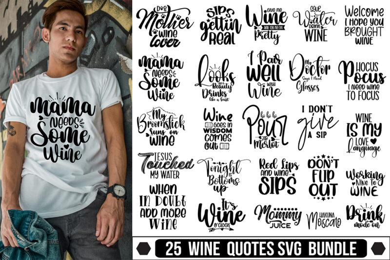 Wine Quotes SVG Bundle
