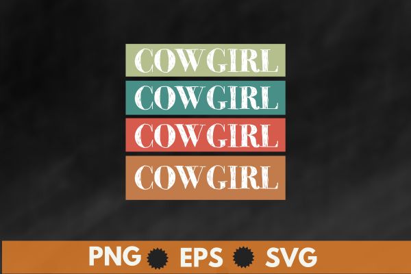 Cowgirl vintage t shirt design vector, Scottish Funny, Highland Cows girl-gifts, Farmer Cowgirl Scottish, funny, saying,