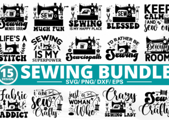 Sewing SVG Bundle, Sewing T-Shirt Bundle
