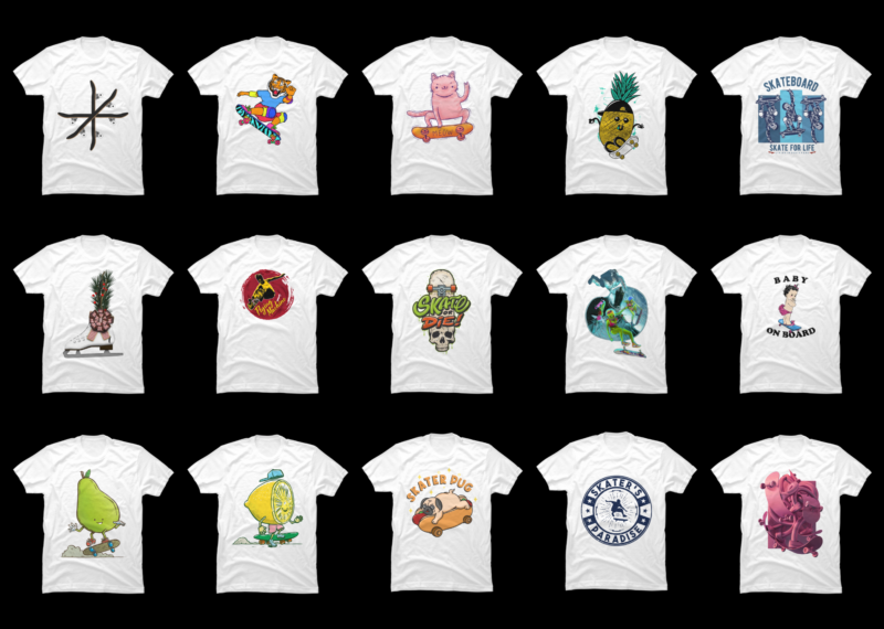 15 Skating shirt Designs Bundle For Commercial Use Part 1, Skating T-shirt, Skating png file, Skating digital file, Skating gift, Skating download, Skating design