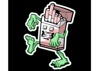 Zombie cigarette vector designs