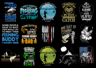 15 fishing shirt designs bundle for commercial use part 1, fishing t-shirt, fishing png file, fishing digital file, fishing gift, fishing download, fishing design