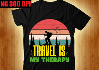 Travel is My Therapy T-shirt Design,The Beach is Where I Belong T-shirt Design,Beachin T-shirt Design,Beach Vibes T-shirt Design,Aloha! Tagline Goes Here T-shirt Design,Designs bundle, summer designs for dark material, summer,