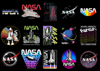 15 NASA shirt Designs Bundle For Commercial Use Part 2, NASA T-shirt, NASA png file, NASA digital file, NASA gift, NASA download, NASA design